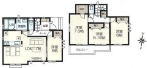 西東京市住吉町6丁目【新築戸建】カースペース2台可🚗🚙LDK17帖😄🎵WIC付き✨